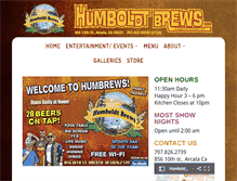 Tablet Screenshot of humbrews.com